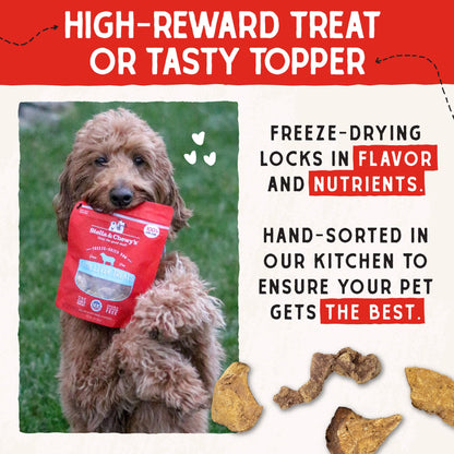 Stella & Chewy's Freeze-Dried Raw Chicken Breast Dog Treats - Single Ingredient, No Additives - Premium Training Treats - Perfect For Picky Eaters - 2.75oz Bag