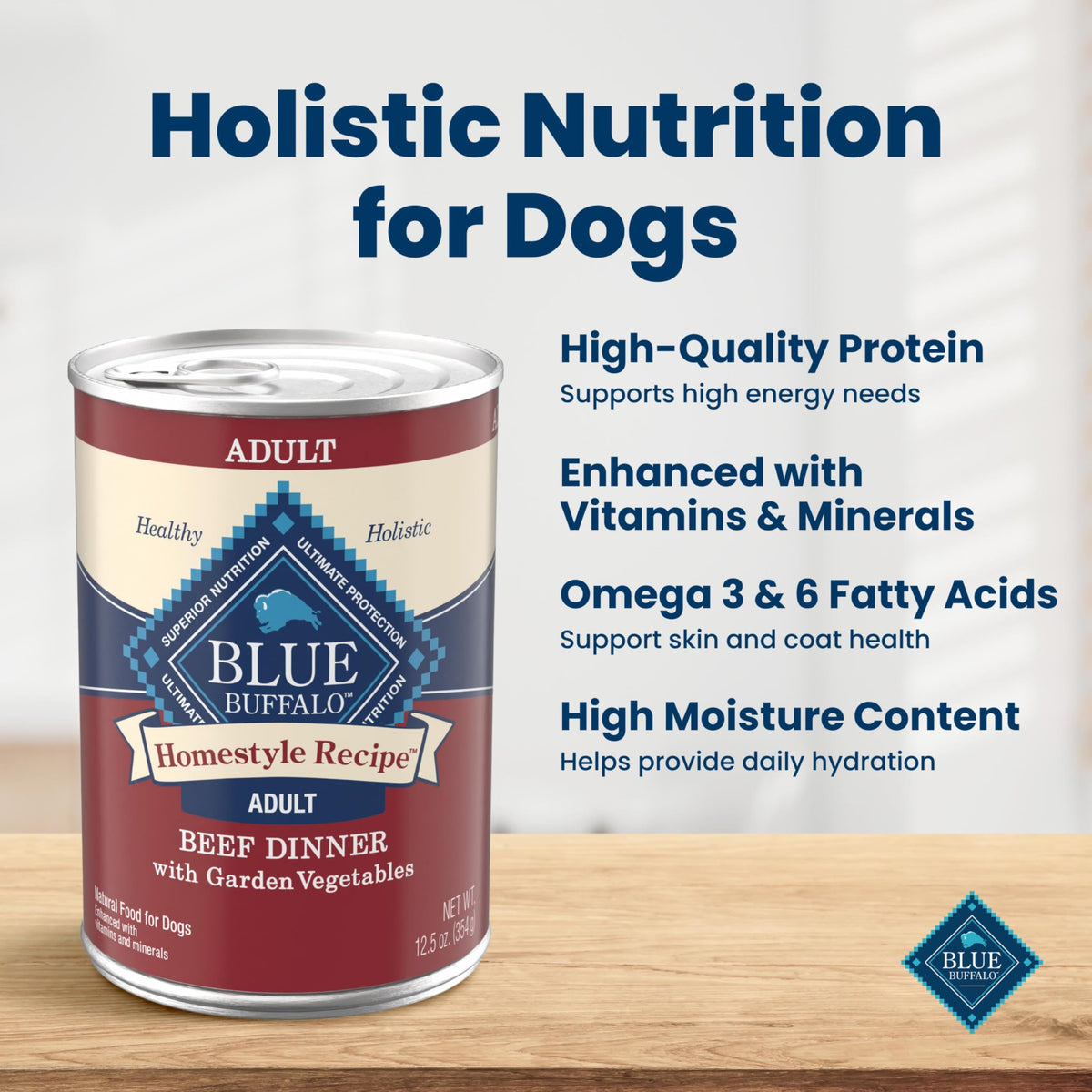 Blue Buffalo Homestyle Recipe Variety Pack Wet Dog Food, 12.5 oz, 6 ct