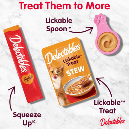 Delectables Squeeze Up Catnip Variety Pack, Creamy Squeezable Puree, Lickable Wet Cat Treats, Grain Free, No-Added Fillers, No-by-Products, No-Added Preservatives, 20 Count, 0.5 Ounces (Pack of 4)