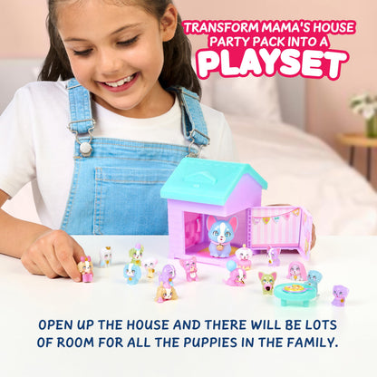 Little Live Pets Mama Surprise Families Pet Vet Playset, Baby Care Clinic Animal Hospital Play Set, 3 Puppies, Accessories, Vet Toys for Kids 5+