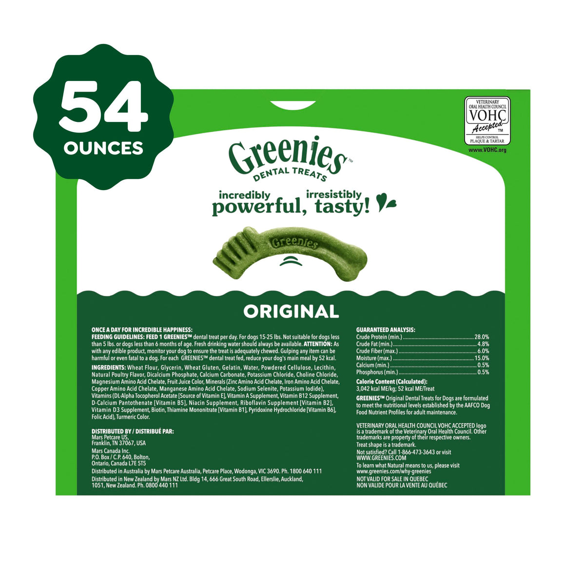 Greenies Petite Natural Dental Dog Treats, Original Flavor, 30 Count