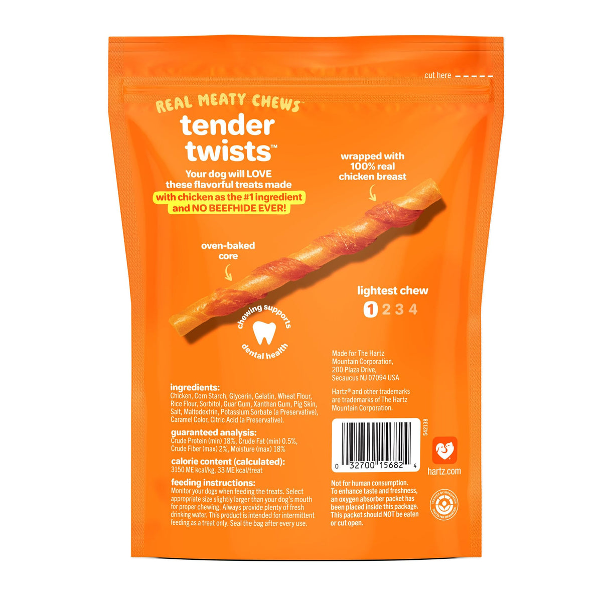 Hartz Oinkies Tender Twirls + Collagen Rawhide‑Free Dog Chews, 20 Count, 9.5 Ounce (Pack of 12)