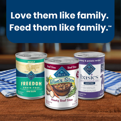 Blue Buffalo Blue's Stew Variety Pack Wet Dog Food, 12.5 oz, 6 ct