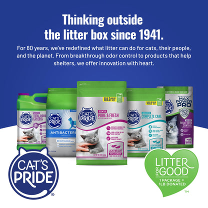 Cat's Pride Total Odor Control, Max Power, Clumping Litter Unscented 15lb