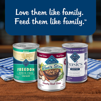 Blue Buffalo Blue's Stew Variety Pack Wet Dog Food, 12.5 oz, 6 ct
