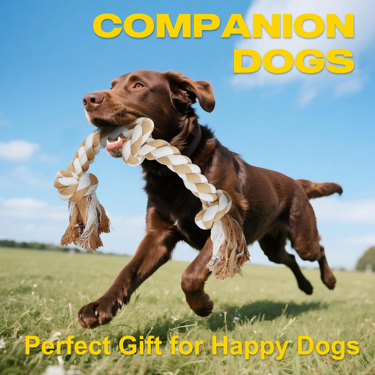 Fida Dog Rope Toys for Aggressive Chewers, Chew Toys for Large Medium Dogs