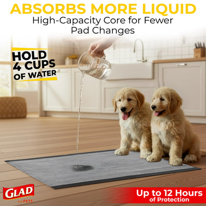 Glad for Pets Activated Carbon Disposable Dog Training Pads, 100 Count