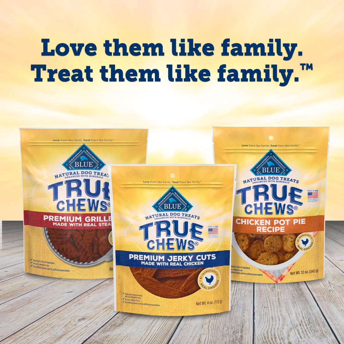 Blue Buffalo True Chews Premium Jerky Cuts Steak Dog Treats, 10 oz