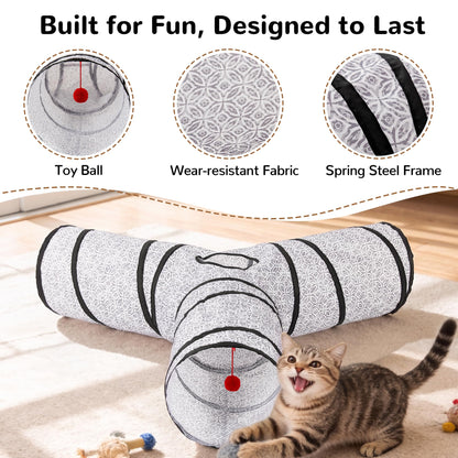 Tempcore Pet Tunnel Tube Cat Toys, Cat Tunnels for Indoor Cats