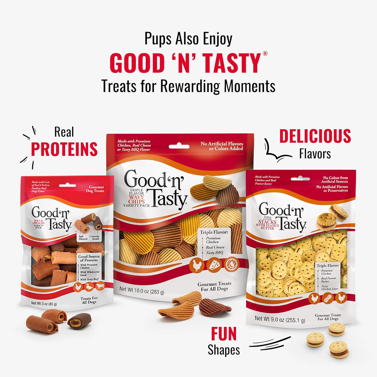 Good 'n' Fun Kabobs Long-Lasting Dog Treat Made With Real Protein, 24 oz