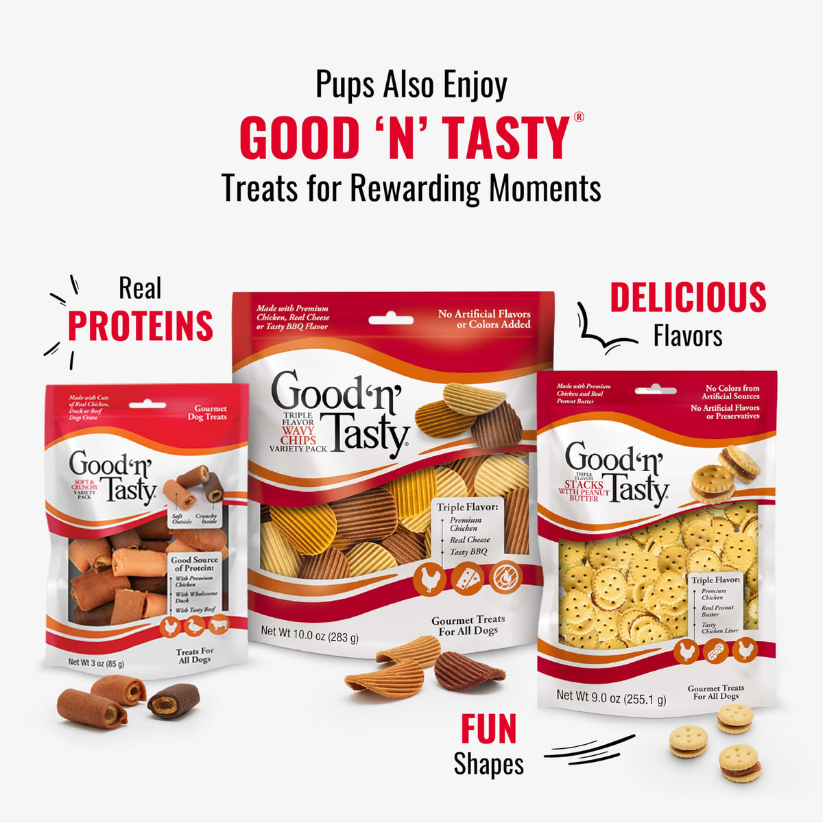 Good 'n' Fun Kabobs Long-Lasting Dog Treat Made With Real Protein, 48 oz