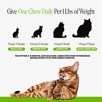 Cat Hairball Remedy Treats - Dual Texture Crunchy Creamy Hairball Treatment for Cats, Furball Relief Control Supplement with Fiber, Fish Oil for Indoor Cats Skin Coat Digestion (90-Day Supply)