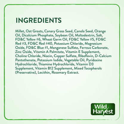 Wild Harvest Daily Blend Bird Food For Parakeet, Canary & Finch,10 lbs
