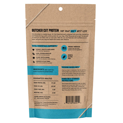 Vital Essentials Freeze Dried Dog Treats, Salmon Bites, 5 oz Bag