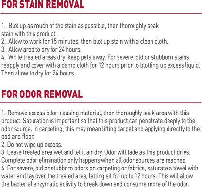 Nature’s Miracle Dog Stain & Odor Remover, Enzymatic Cleaner, 170 oz Refill