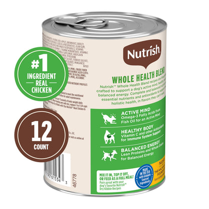 Nutrish Paté Variety Pack Wet Dog Food, 13 oz. Can, 12 Pack (Rachael Ray)