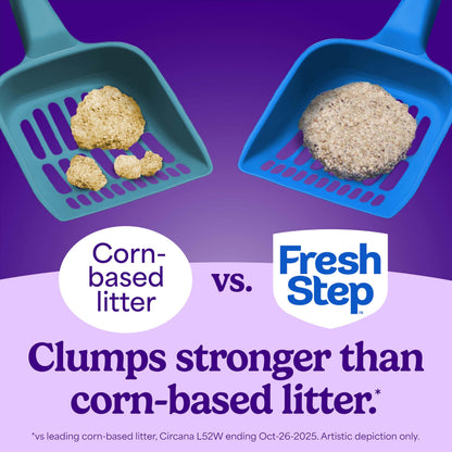 Fresh Step Advanced Odor Shield Clumping Cat Litter with Gain, 18.5 lb, 2Pk