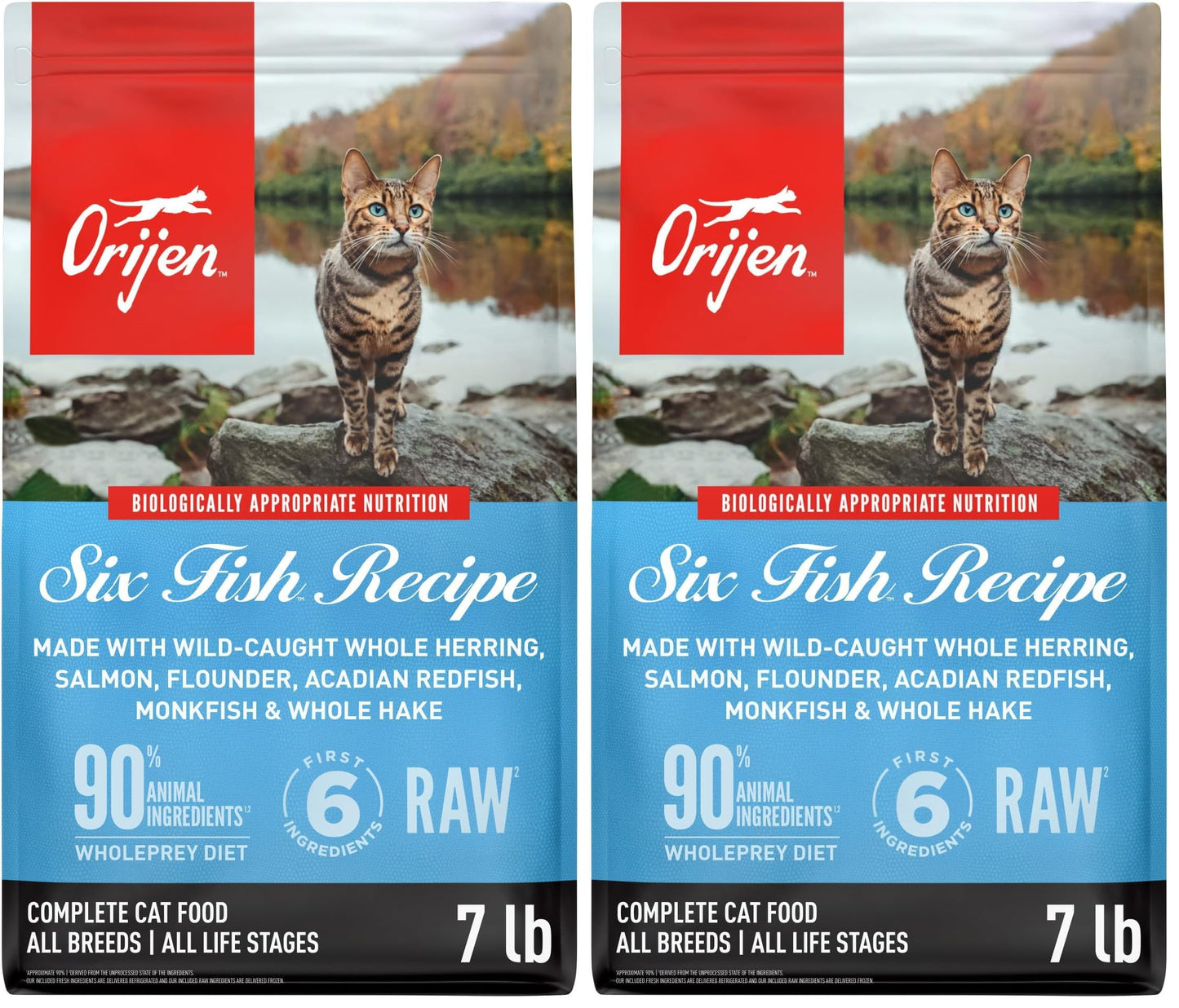 ORIJEN Grain Free WHOLEPREY Dry Cat Food Original Recipe 4lb Bag