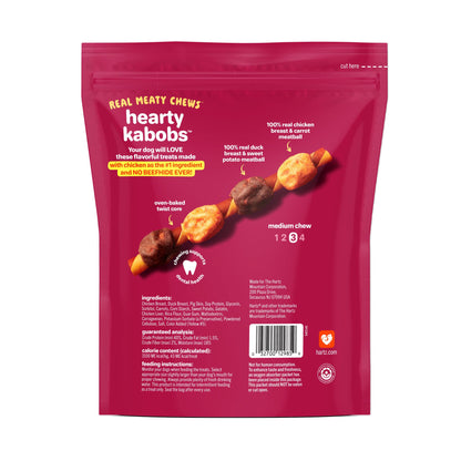 Oinkies Hearty Kabobs Rawhide‑Free Dog Treats, 36 Count, 1.1 Pound (Pack of 6)