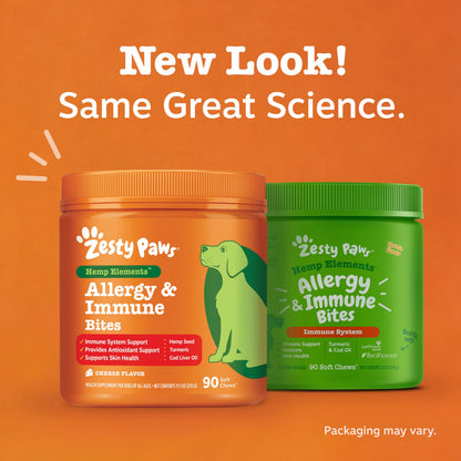 Zesty Paws Dog Allergy Chews - Dog Allergy Relief, Lamb, 90 Ct