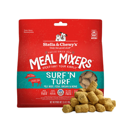 Stella & Chewy's Freeze-Dried Raw Chicken Meal Mixers- Dog Food Topper & Mixer - Made with 95% Cage-Free Chicken, Organs & Bone - Perfect for Picky Eaters - Grain-Free, 2.19 Pound (Pack of 4)