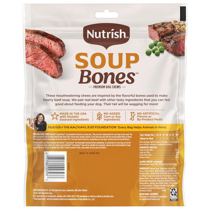 Nutrish Soup Bones Beef Dog Chews, 23.1 oz. Bag (11 Treats) (Rachael Ray)