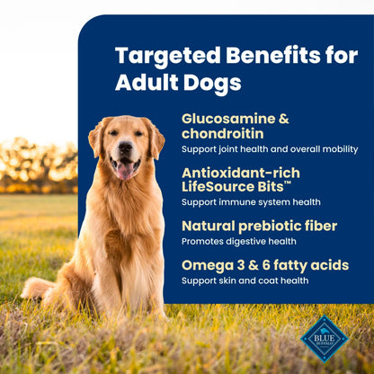Blue Buffalo Life Protection Formula Beef Adult Dry Dog Food, 34 lb