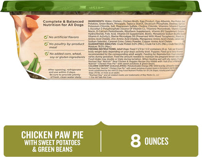 Nutrish Chicken Paw Pie Wet Dog Food, 8 oz. Tub (Pack of 8) (Rachael Ray)