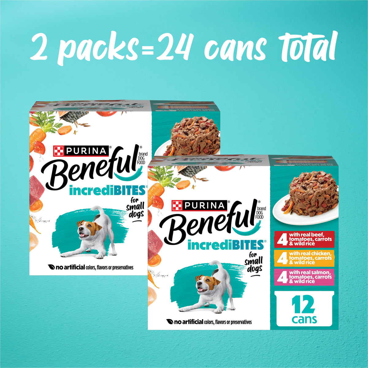 Purina Beneful Small Breed Wet Dog Food Variety Pack, (30) 3 oz Cans