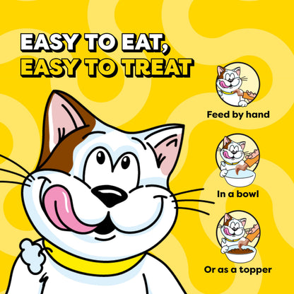 Temptations Creamy Puree Cat Treats, Chicken, Salmon & Tuna, 24 Count