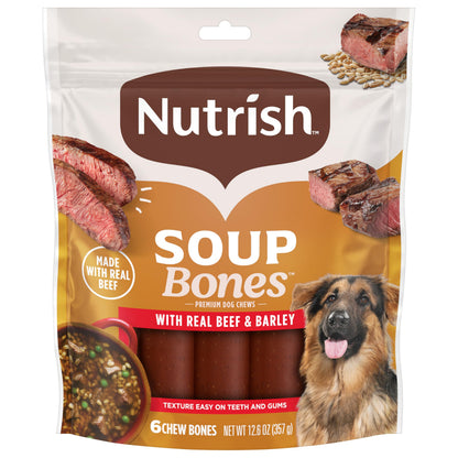 Nutrish Soup Bones Beef Dog Chews, 23.1 oz. Bag (11 Treats) (Rachael Ray)