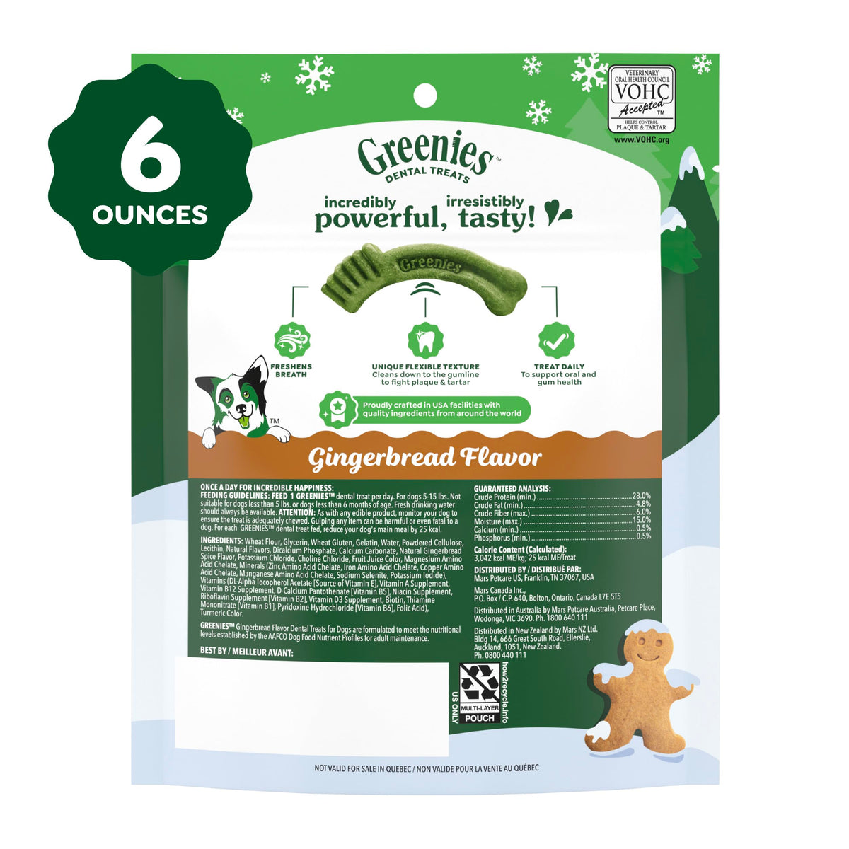 Greenies Teenie Natural Dental Dog Treats, Fresh Mint Flavor, 43 Count