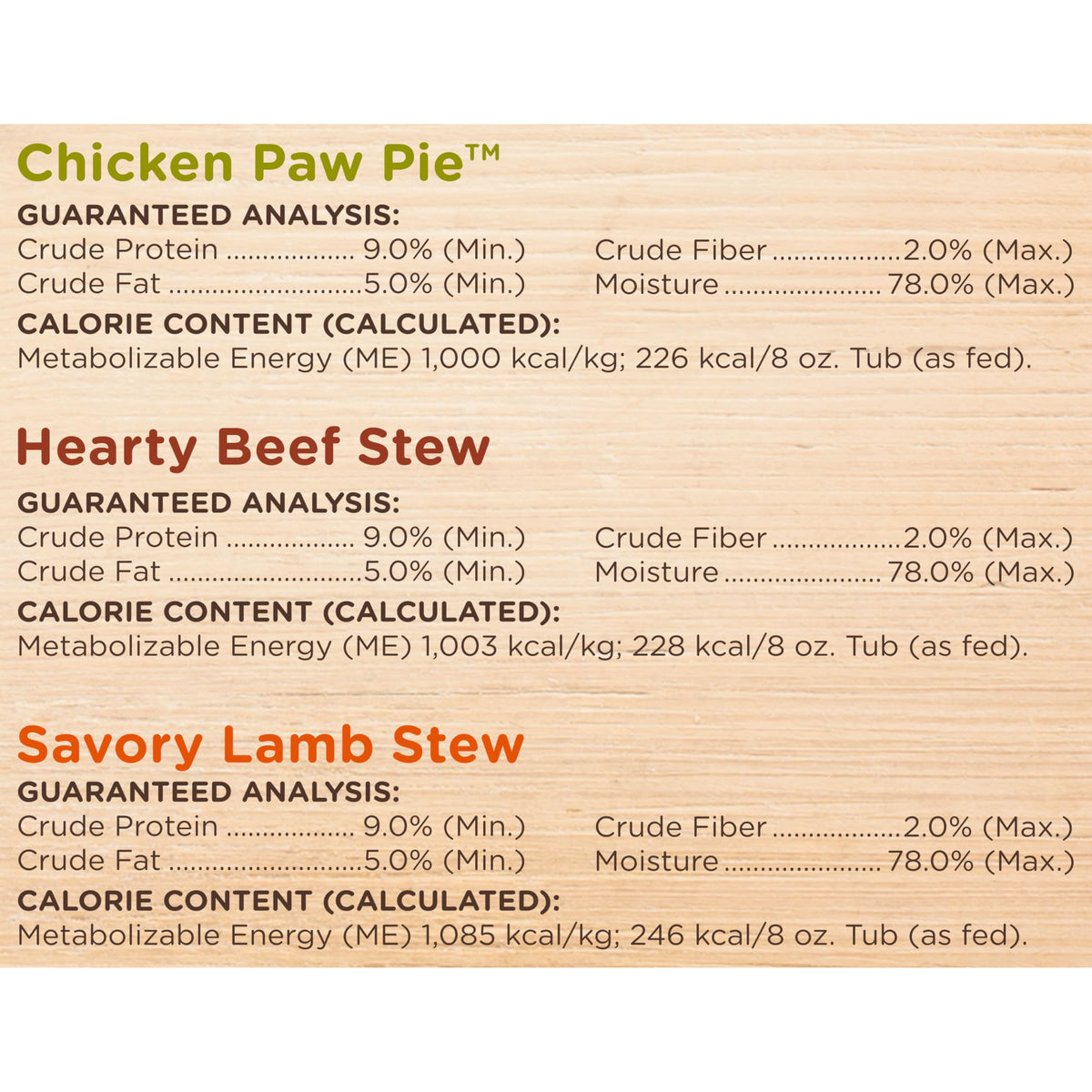 Nutrish Chicken Paw Pie Wet Dog Food, 8 oz. Tub (Pack of 8) (Rachael Ray)