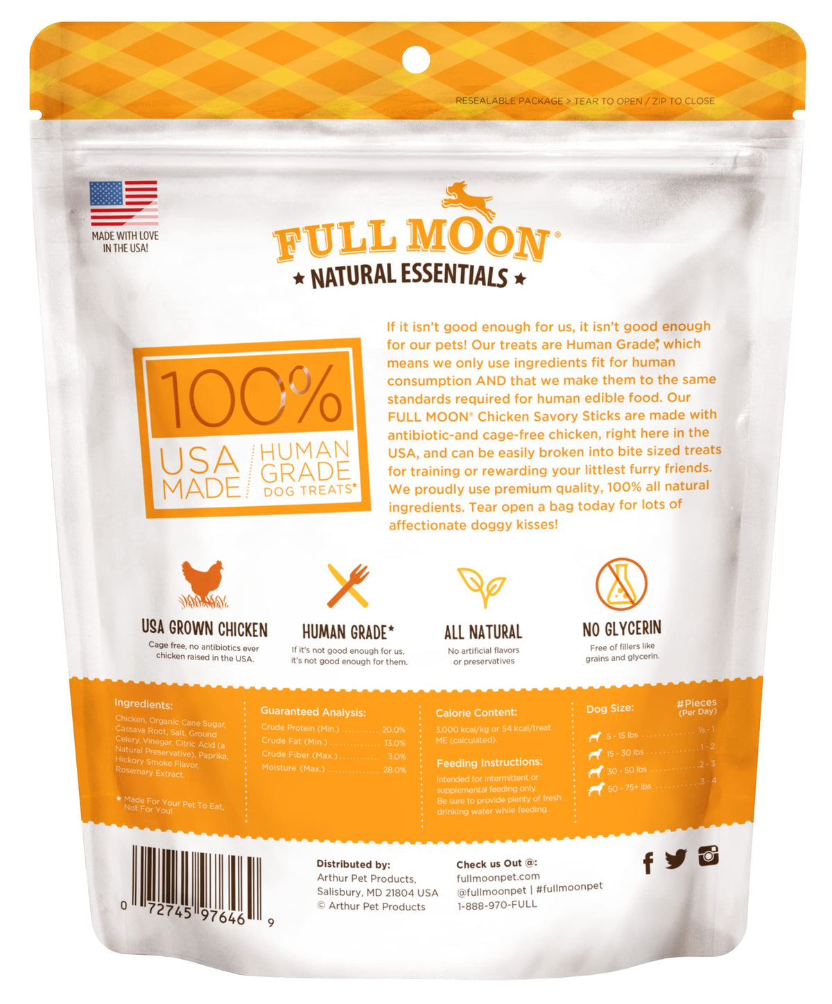 Full Moon® Essential Chicken Savory Sticks Dog Treats 24 oz