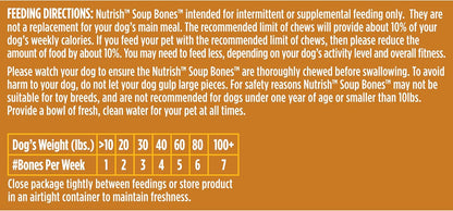 Nutrish Soup Bones Dog Chews, 6.3 oz. Bag, Pack of 8 (Rachael Ray)