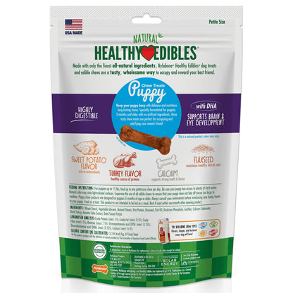 Nylabone Healthy Edibles Puppy Dog Treats Variety Pack, 3 Count