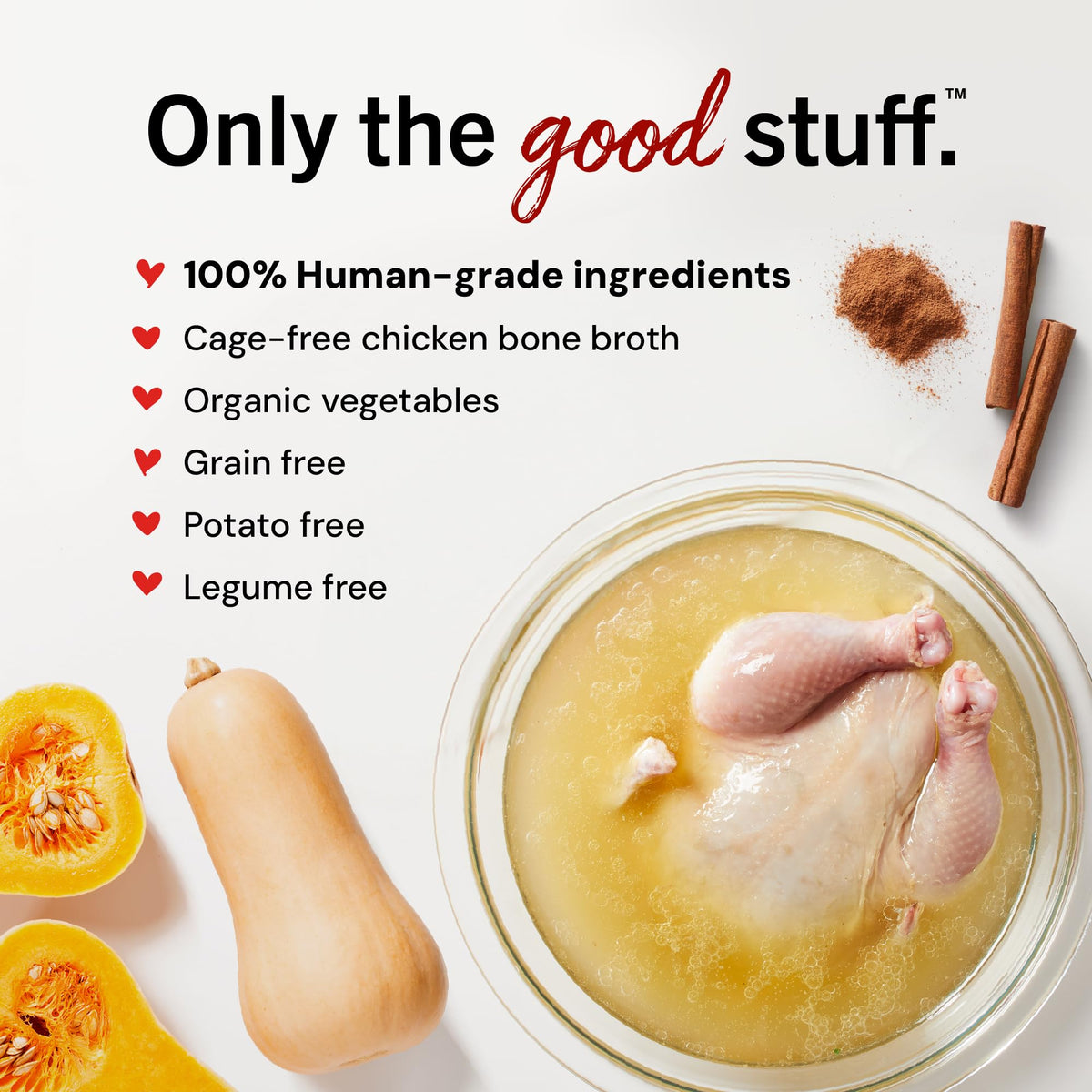 Stella & Chewy's Premium Cage-Free Chicken Bone Broth for Dogs - Joint & Gut Health Support Liquid Food Topper with Collagen & Turmeric, 16 Fl Oz Resealable Pouch