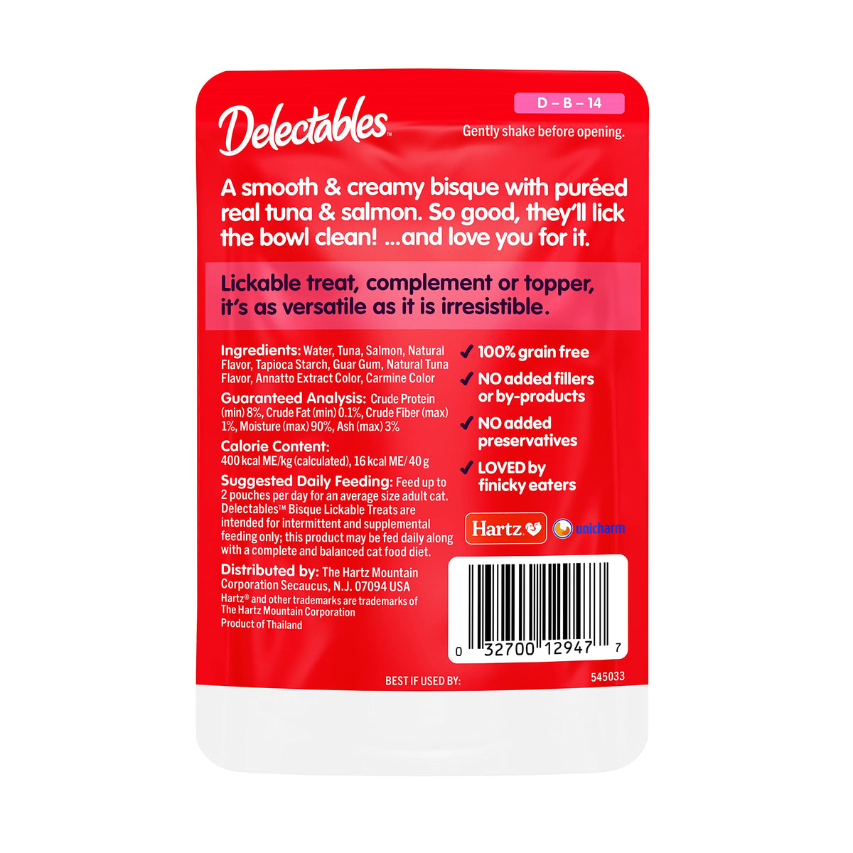 Delectables Bisque Lickable Wet Cat Treats - Chicken, Tuna & Shrimp, 12 count