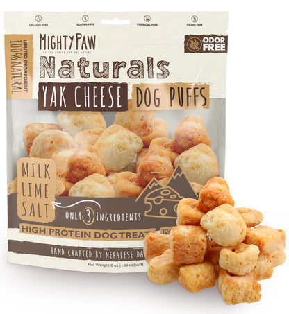 Mighty Paw Yak Chews, Long Lasting Hard Chew for Large Dogs, 4 Pack