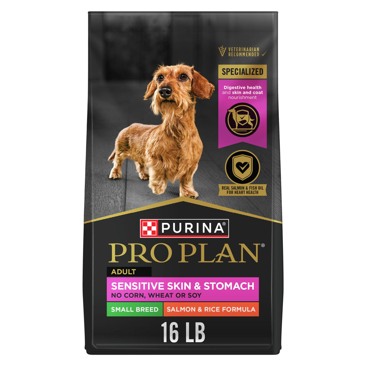 Purina Pro Plan Sensitive Skin & Stomach Dry Dog Food, Small, 4 lb Bag