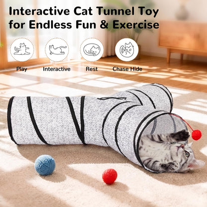 Tempcore Pet Tunnel Tube Cat Toys, Cat Tunnels for Indoor Cats