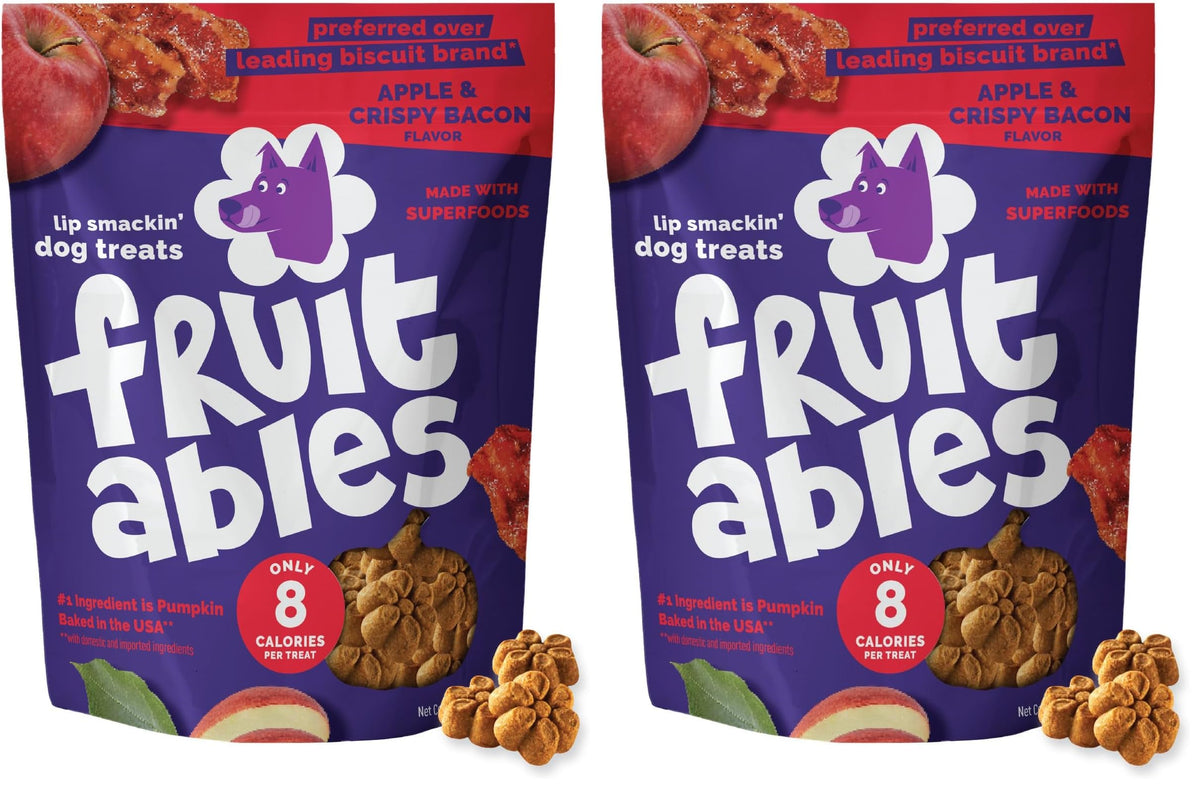 Fruitables Baked Dog Treats, Low Calorie Treats, Pumpkin & Blueberry, 12oz