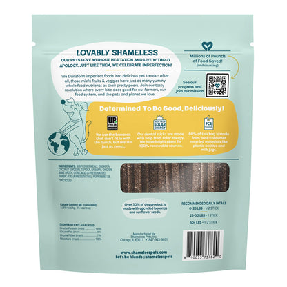 Shameless Pets Blueberry & Mint Dental Chews for Dogs, 8 Chews