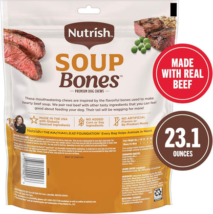 Nutrish Soup Bones Beef Dog Chews, 23.1 oz. Bag (11 Treats) (Rachael Ray)