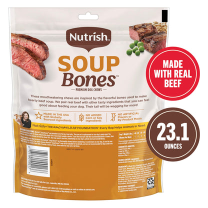 Nutrish Soup Bones Dog Chews, 6.3 oz. Bag, Pack of 8 (Rachael Ray)