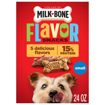 Milk-Bone Flavor Snacks Small Dog Biscuits, 7 lb Box
