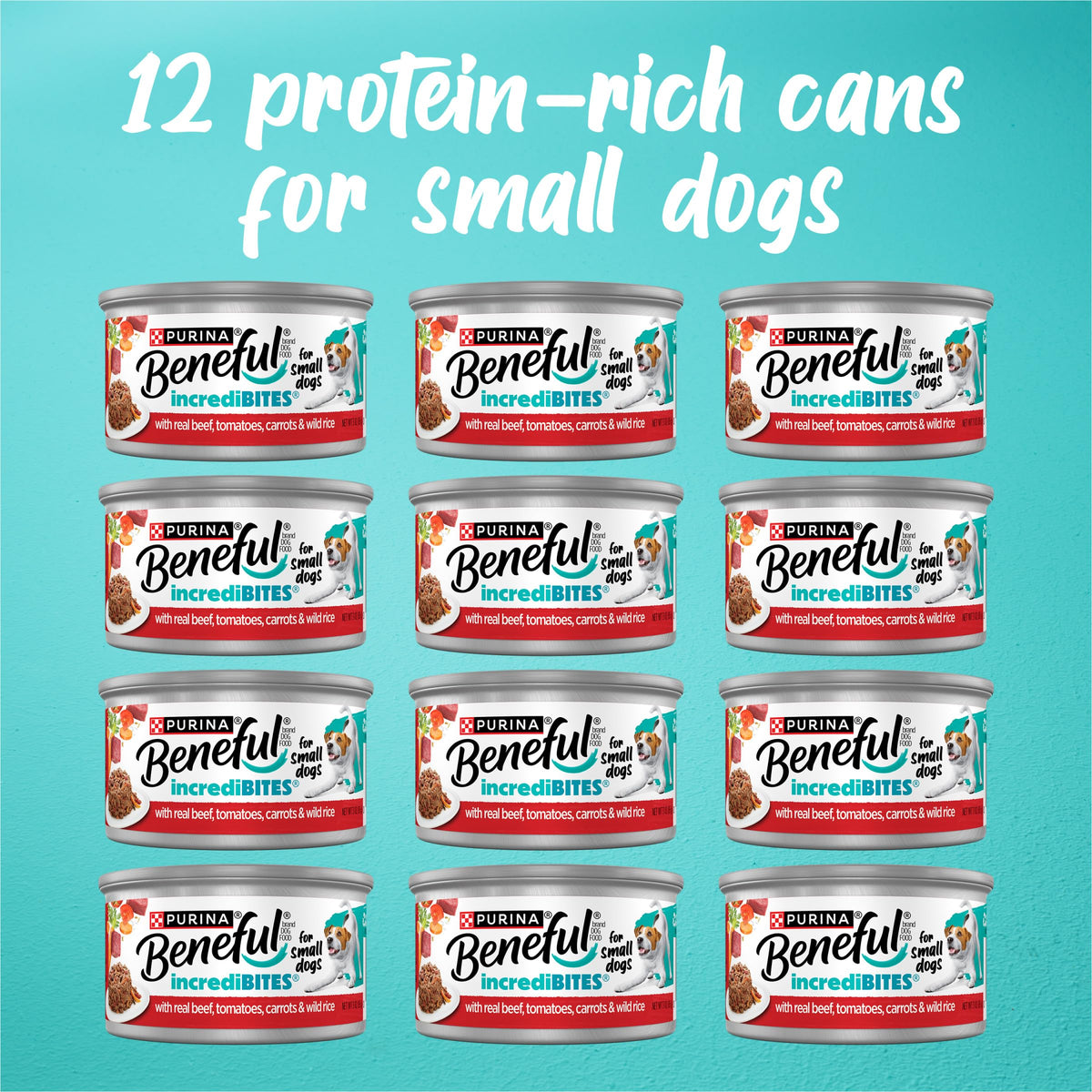 Purina Beneful Small Breed Wet Dog Food Variety Pack, (30) 3 oz Cans