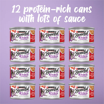 Purina Beneful Kitchen Creations Wet Dog Food Variety Pack, (30) 3 oz Cans