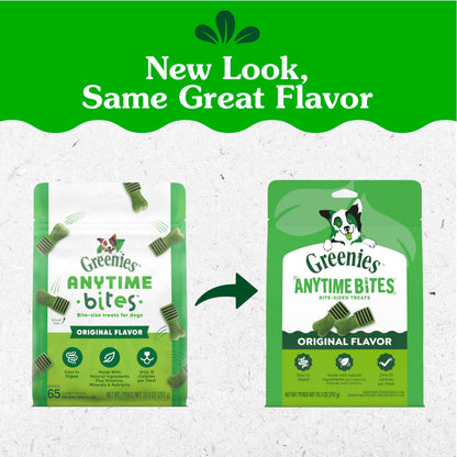Greenies Anytime Bites Dog Treats, Blueberry Flavor, 10.3 oz