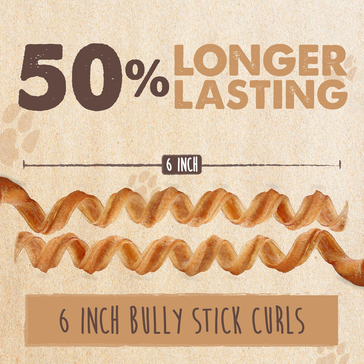 Mighty Paw Naturals Bully Sticks, 6 in, 25 Pack, Grass-Fed Beef Dog Chews